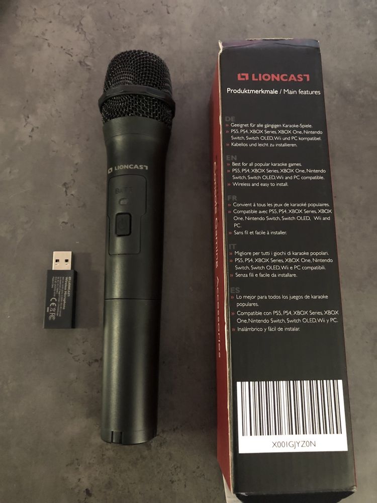 Microfon wireless karaoke Lioncast CALITATE si CLARITATE Germania