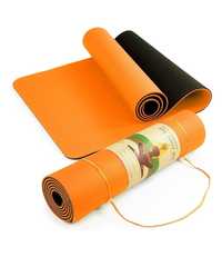 Чёрный апельсин Яркий коврик для йоги каремат мат фитнес йога спорт