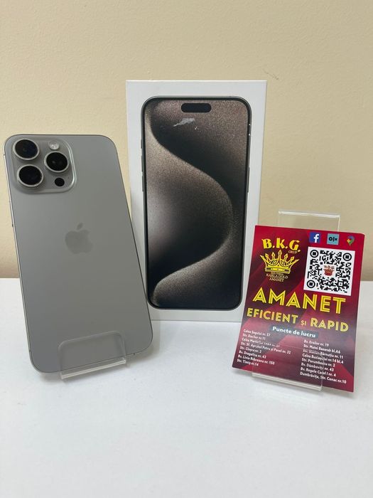Iphone 15 Pro Max 256gb Amanet BKG
