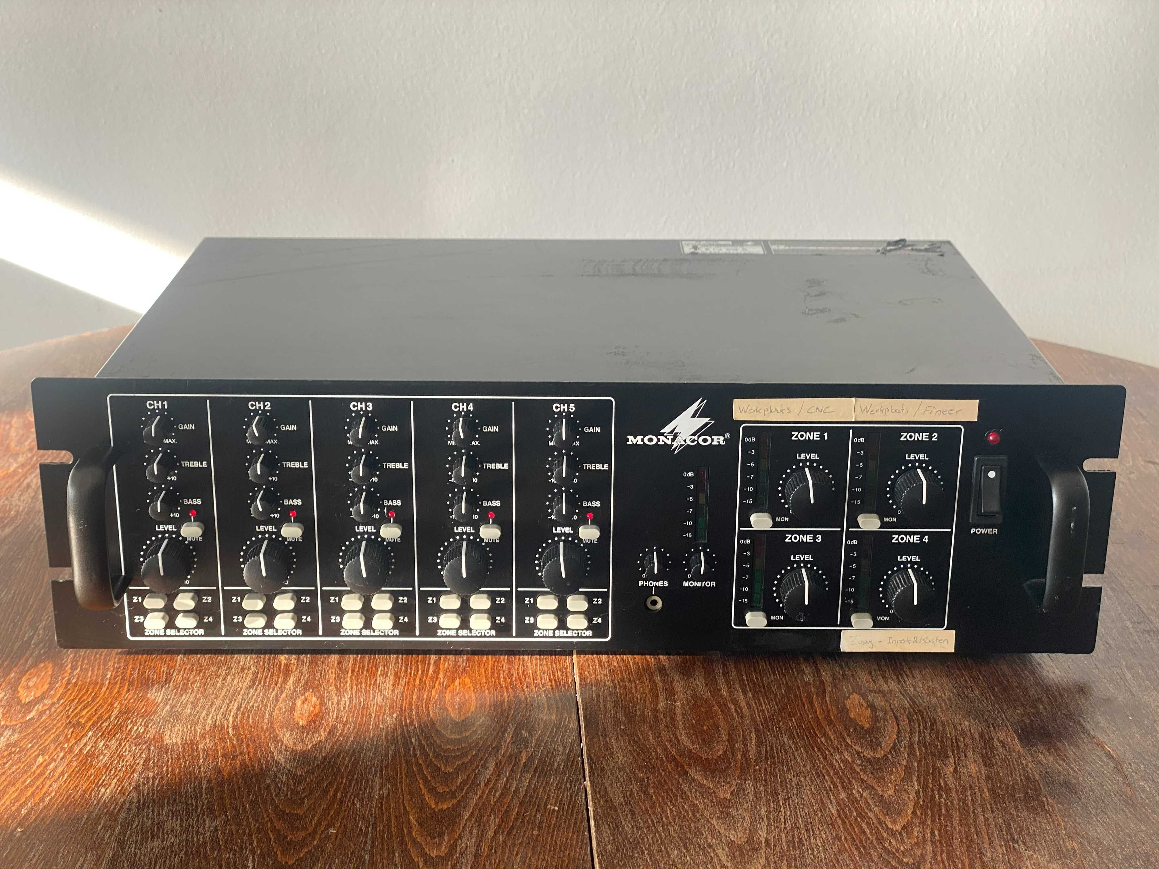 MONACOR PA-4040 Смесителен пулт Rack