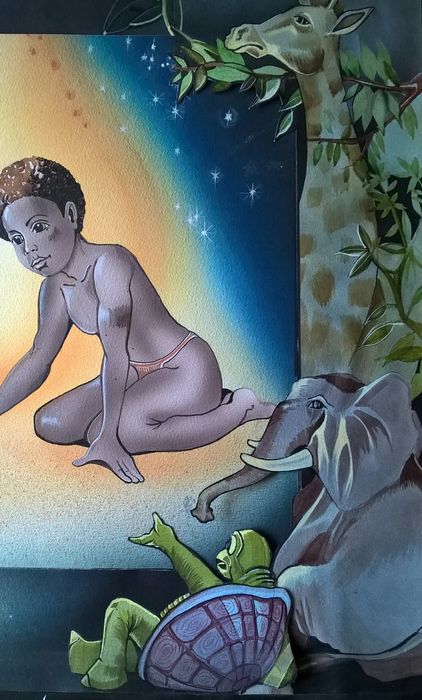Meditații desen, picătură, arta decorativa și decorațiuni interioare