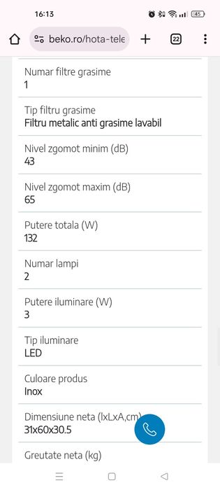 Hota noua Beko impecabila