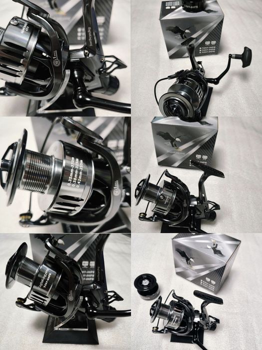 SET 3 Lansete EASTSHARK 3 SEGMENTE 3.90M 3.75LBS + 3 Mulinete 60 FR
