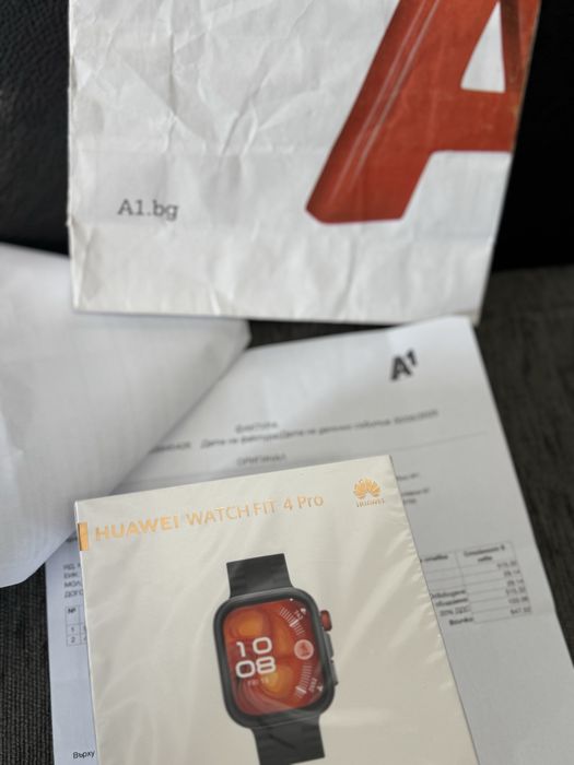 КАТО НОВ Huawei Watch Fit 4 Pro BT А1 Гаранция 2г Black Черен
