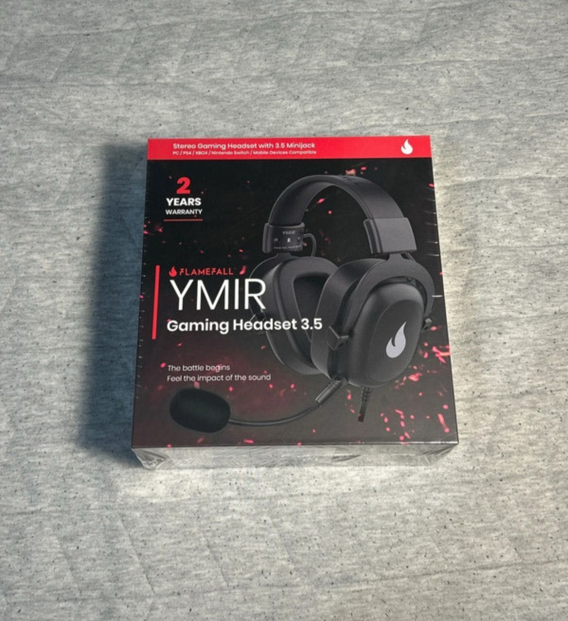 Casti noi in cutie cu 2 ani de garantie FLAMEFALL YMIR gaming headset