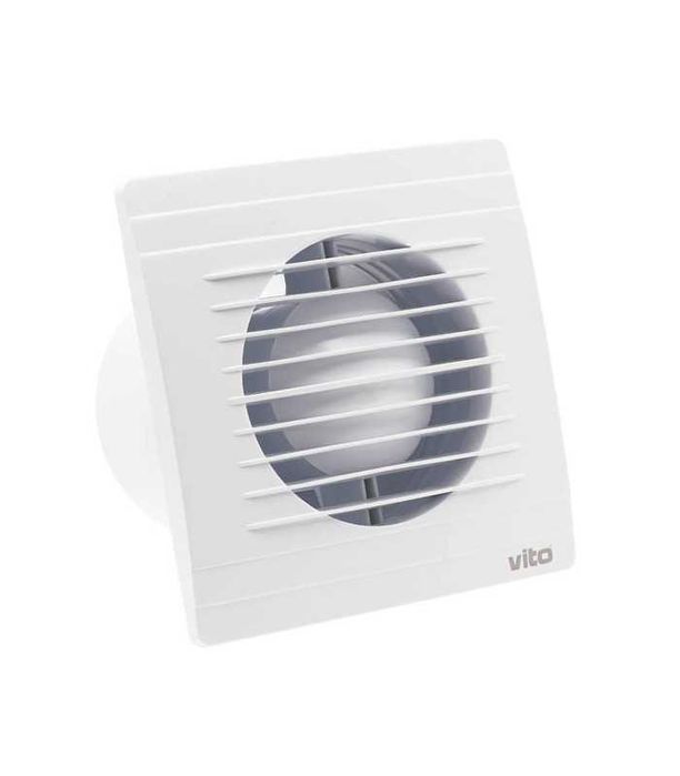 Вентилатор Φ100 x 94mm, 12W, 35Db, бял, Vito, 8005100