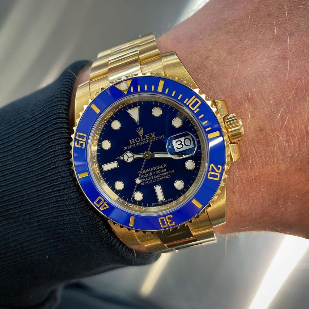 ceas rolex submariner blue dial 41 mm