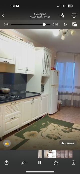 2 бөлмелі пәтер сатылады, Тараз, Бәйтерек, 61.8 м²