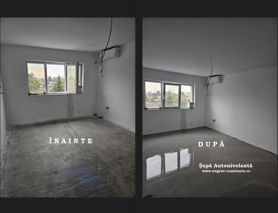 Zugraveli mecanizate - Sapa Autonivelanta - Decorative - Montare Tapet