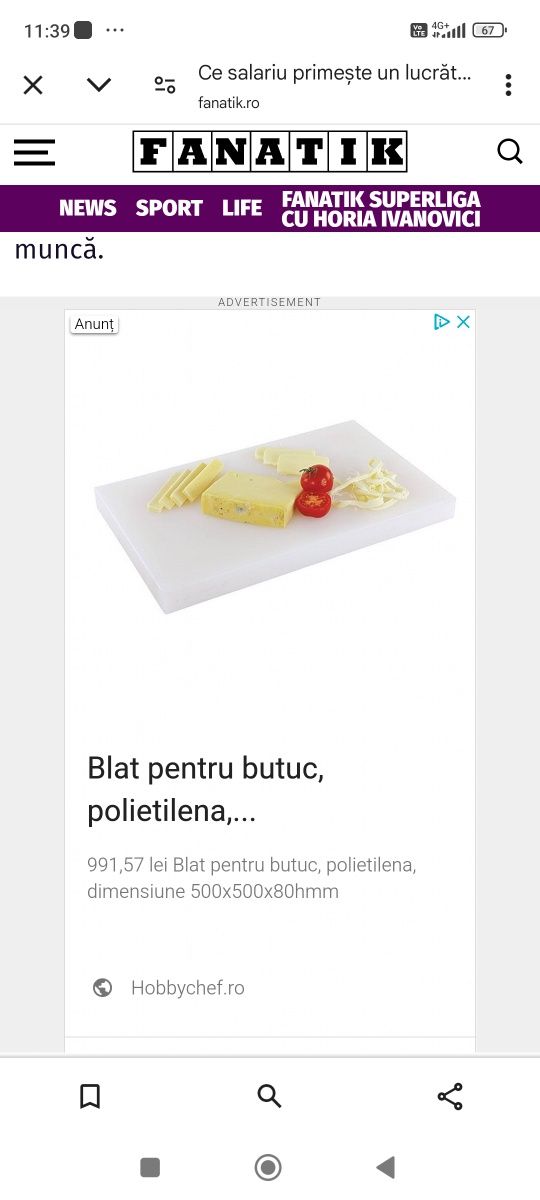 Butuc măcelărie nou.