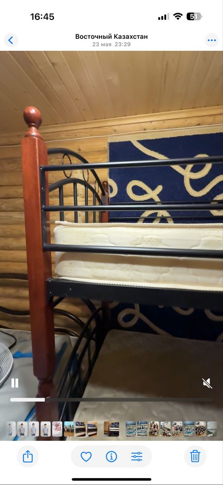 Продам двухярусную кровать , с матрасами, отличного качества.