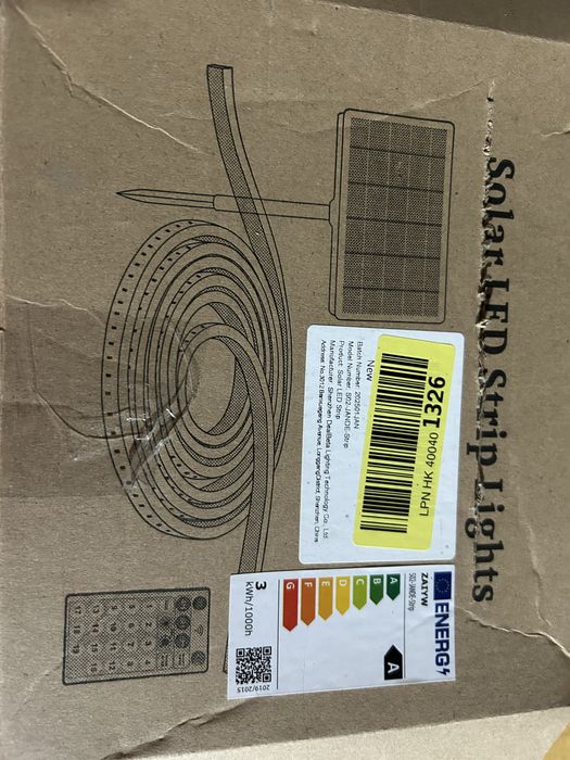 Banda LED solara 10 m