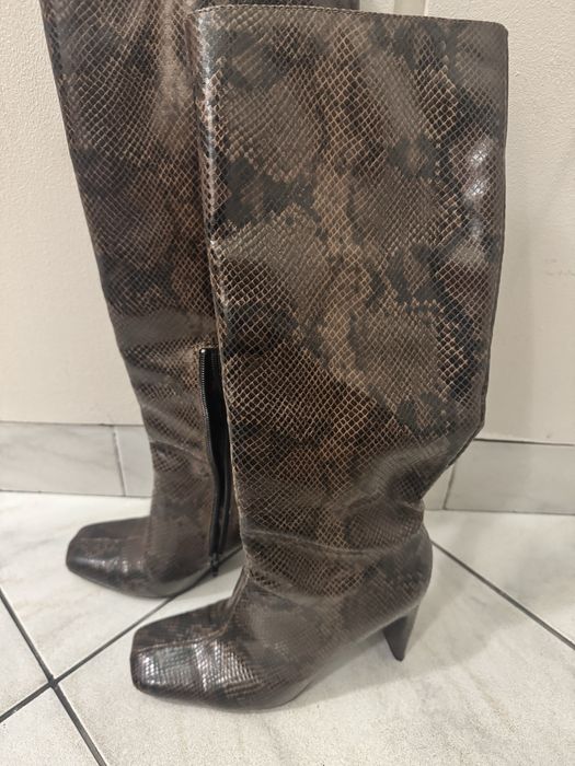 Ботуши ZARA със змийски принт