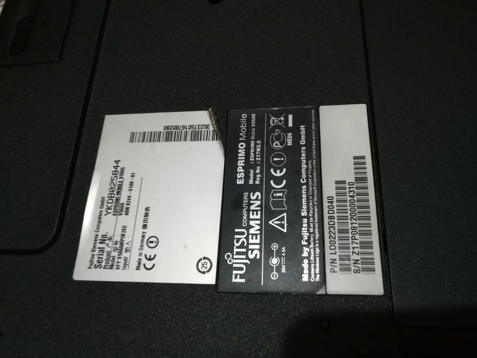 vand pentru piese fujitsu siemens v5555