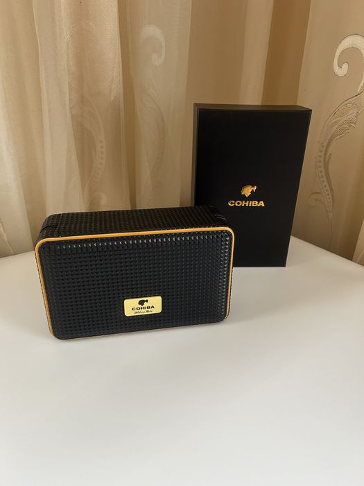 Преносима кутия за пури COHIBA хумидор с хигрометър и овлажнител