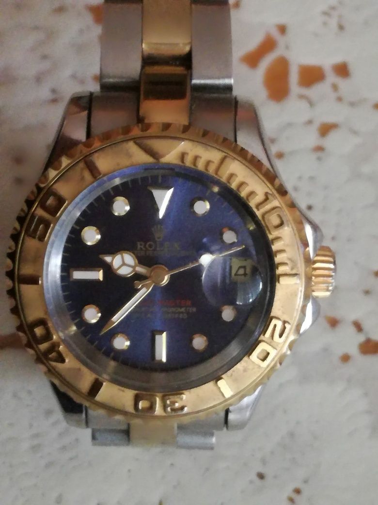 Ceas Rolex mecanism automatic   aur cu otel