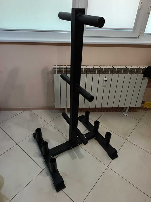 Продавам стойка за тежести и лостове ф50