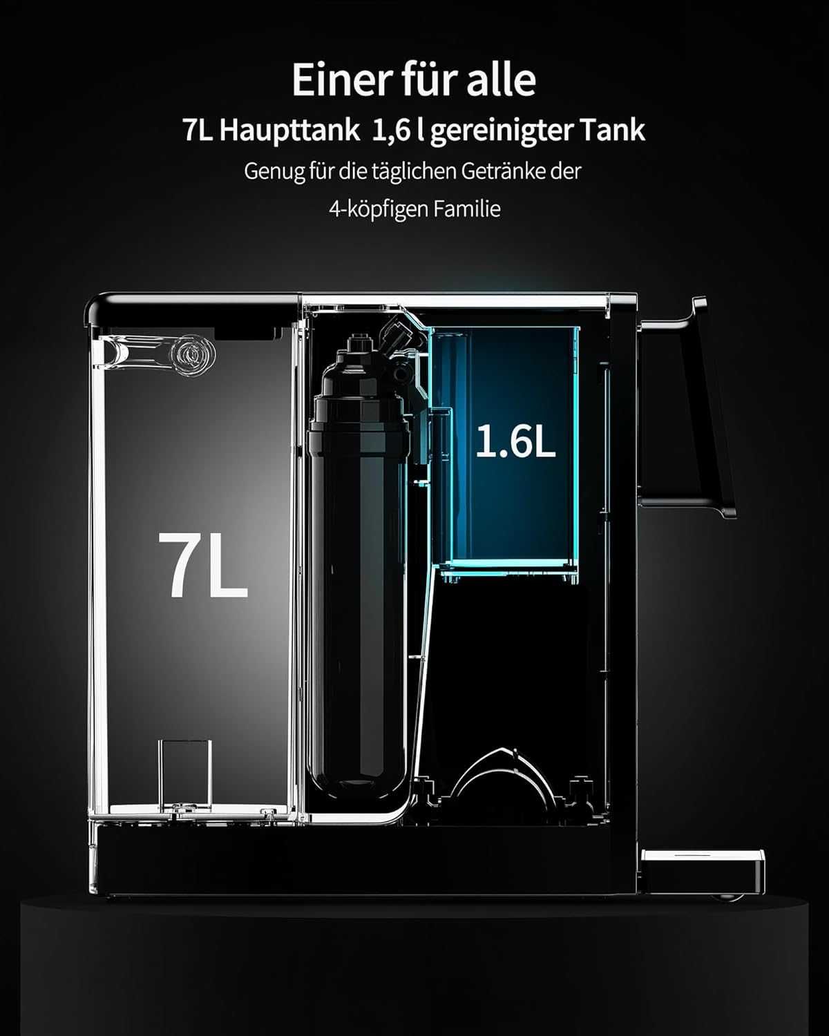 Диспенсър за вода Zachvo Puri (MZF-V12) 2200W 3 филтърни патрона