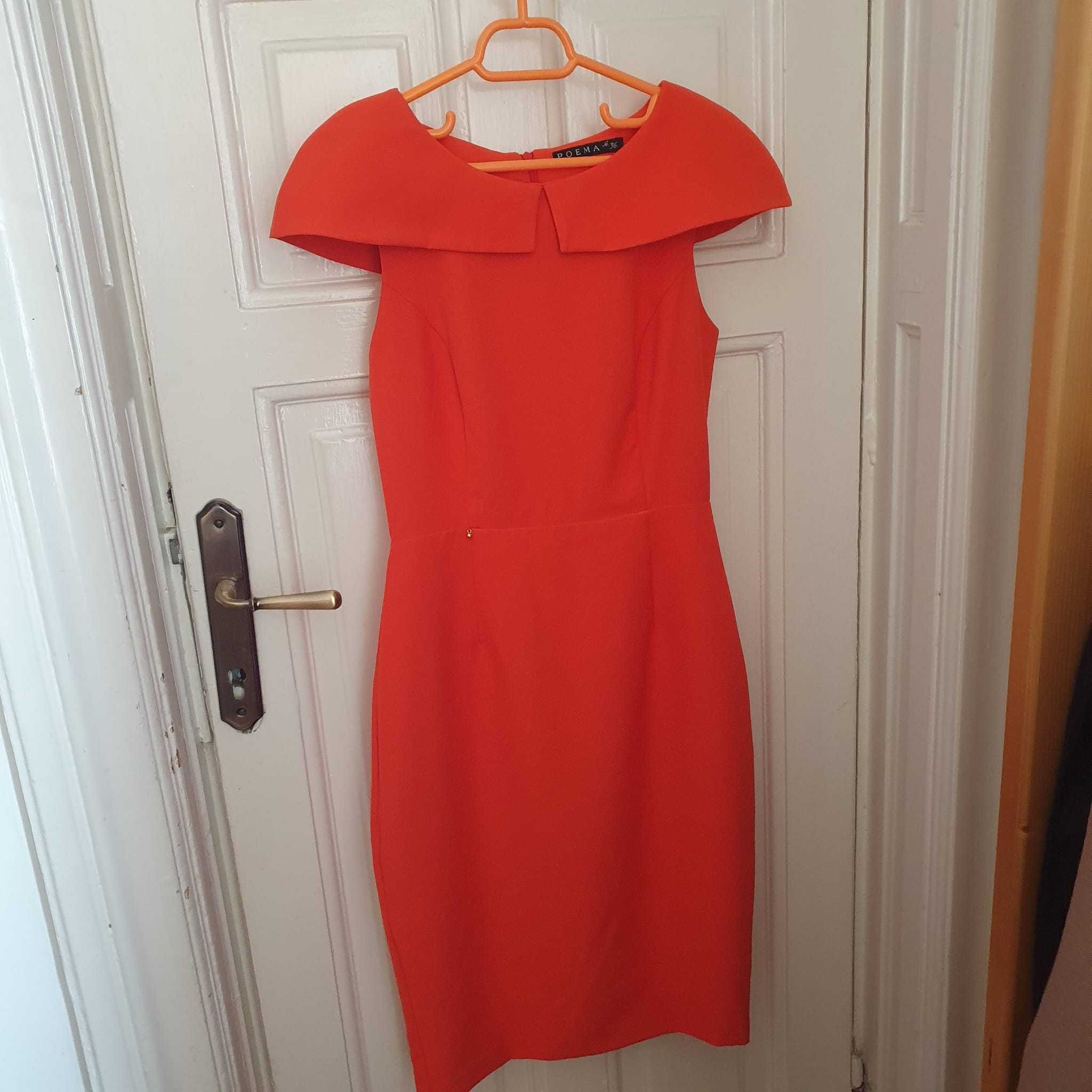Rochie portocalie Poema