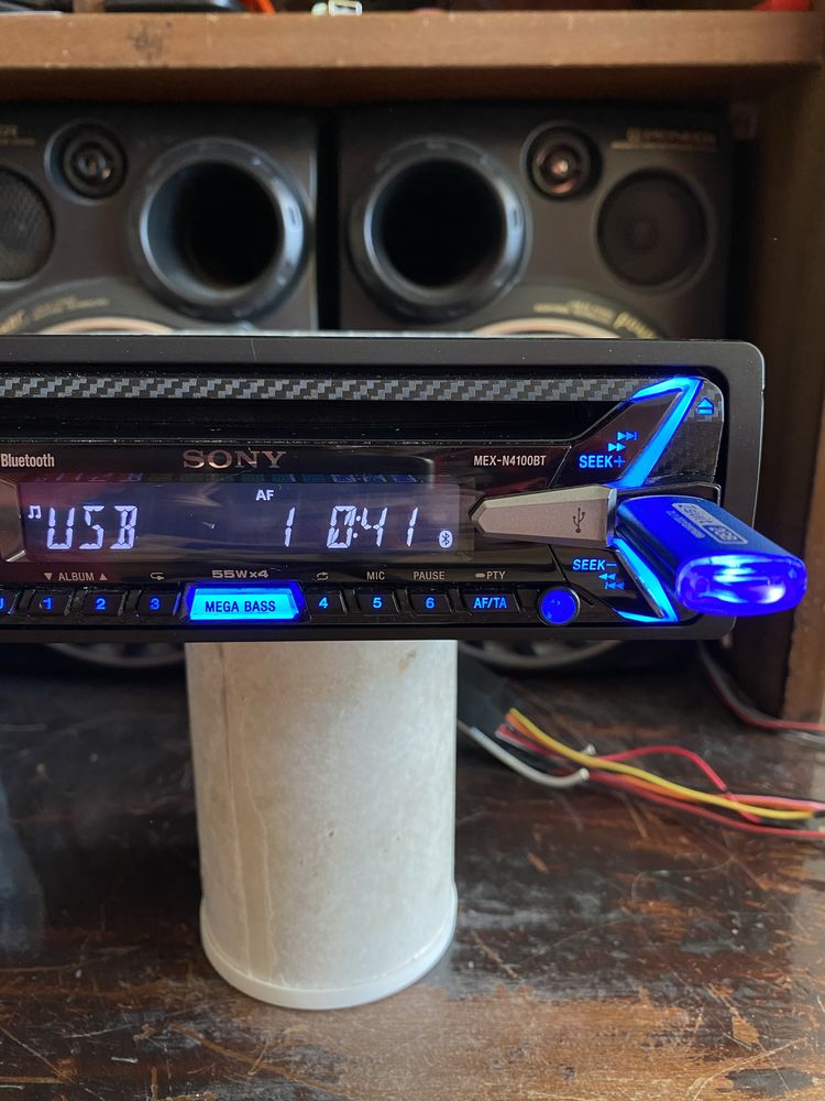 SONY MEX-N4100BT - 4X55W - Bluetooth, USB, CD плеър за кола сд, радио