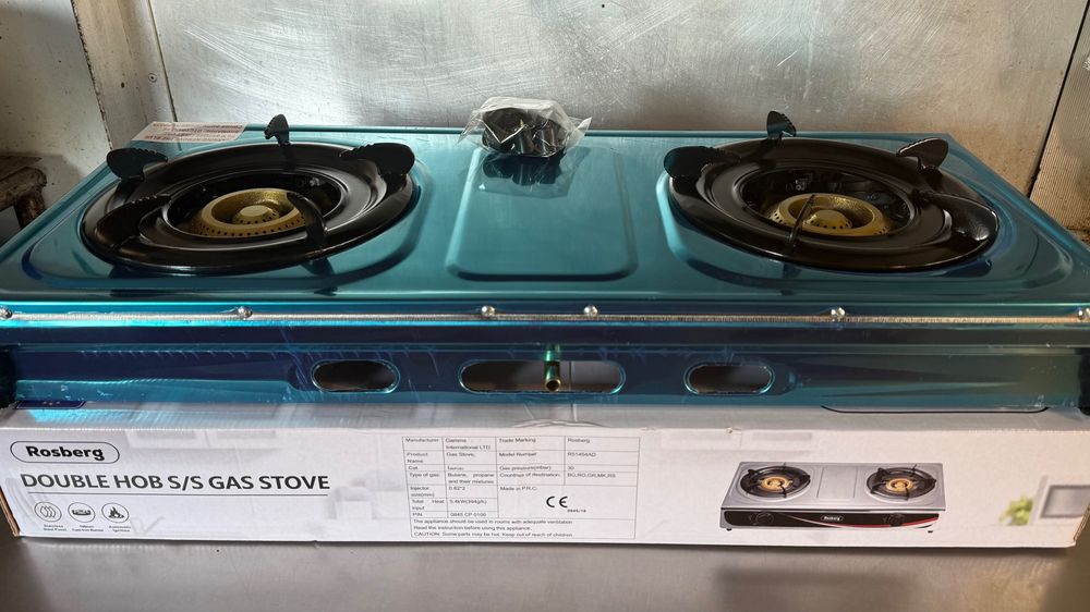 Двоен газов котлон Rosberg Двоен Автоматично запалване, 2 чугунени Нов