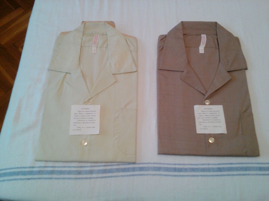 Мъжки ризи с къс ръкав по номера и цветове, по 2 лева за брой