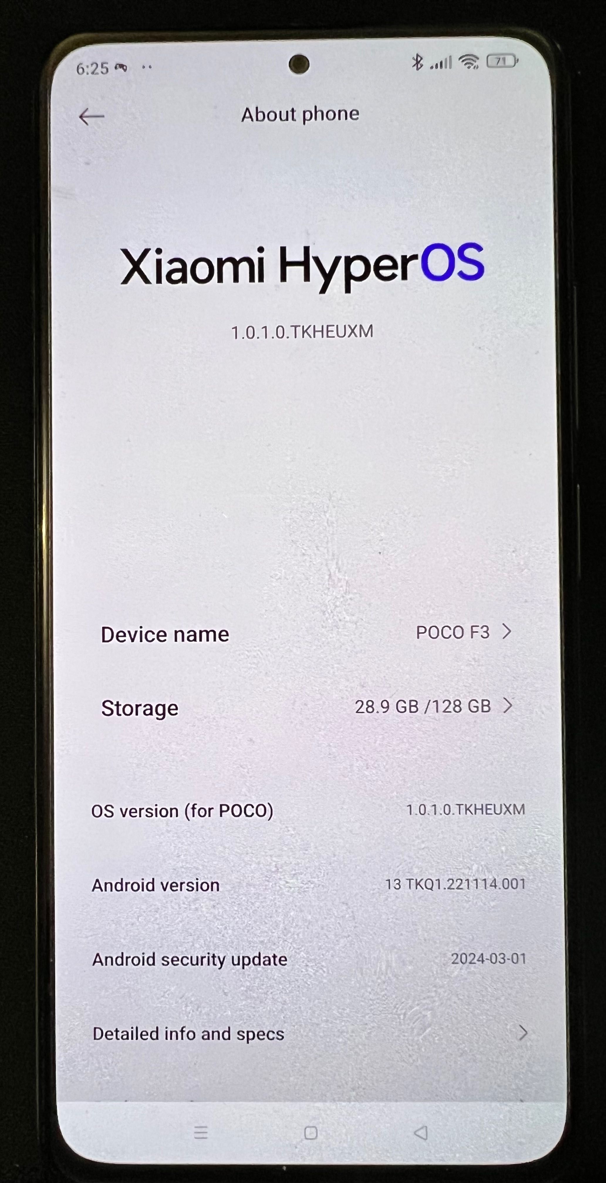 Xiaomi POCO F3 White