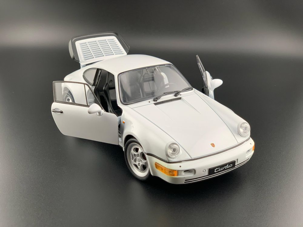 Macheta auto Porsche 911 Turbo 964 , Welly, 1/24