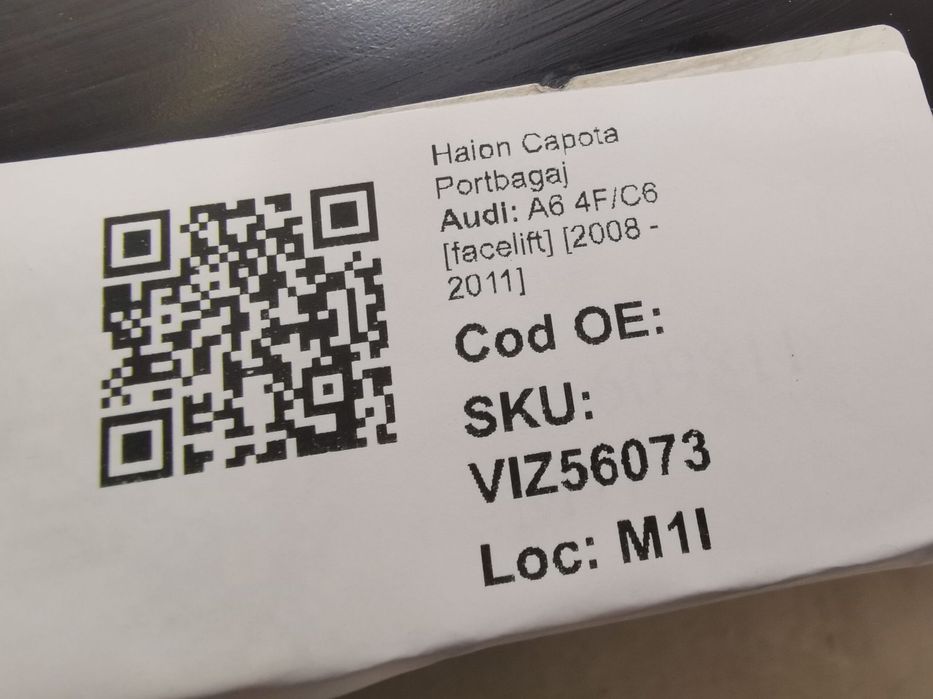 Haion Capota Portbagaj Audi A6 4F/C6 [facelift] 2008 2009 2010 2011 Or