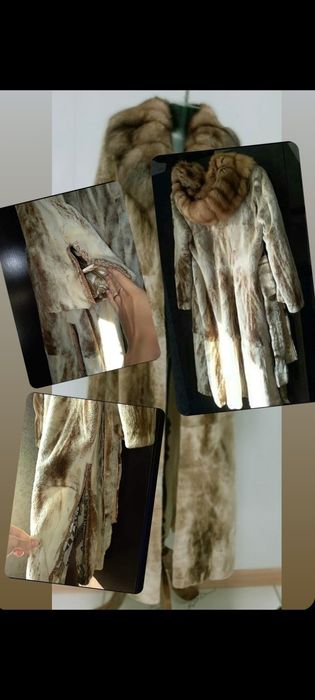 Шуба норка стриженная+соболь 46-48 рр