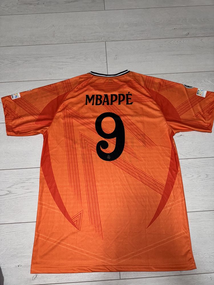 Tricou Real Madrid  Portocaliu XL Adidas Fotbal Mbappe