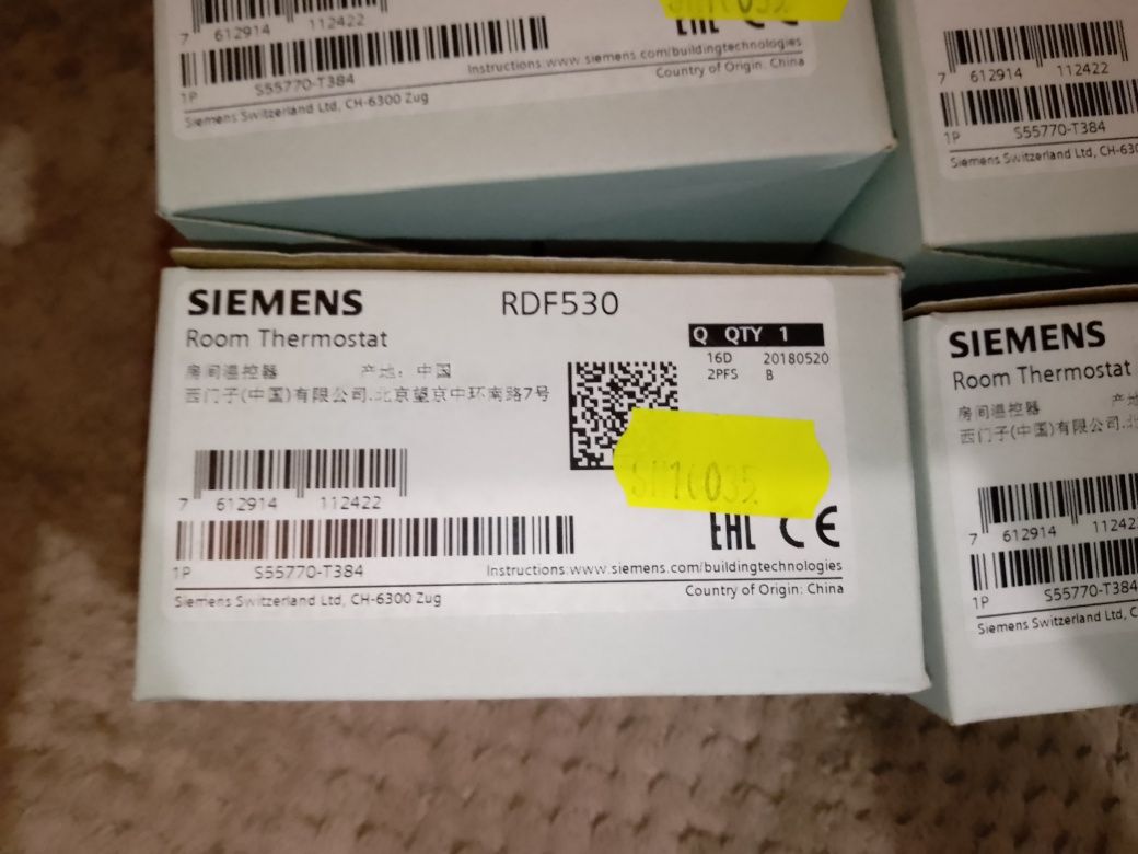 Thermostat camera pentru centrale termice Siemens RDF530