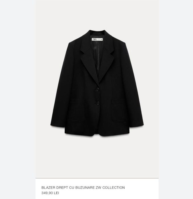 Vând sacou negru zara