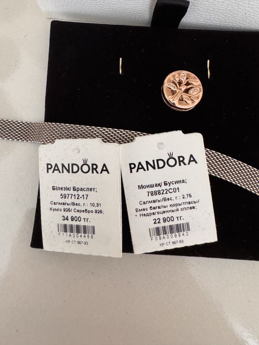 Pandora браслет и шарм