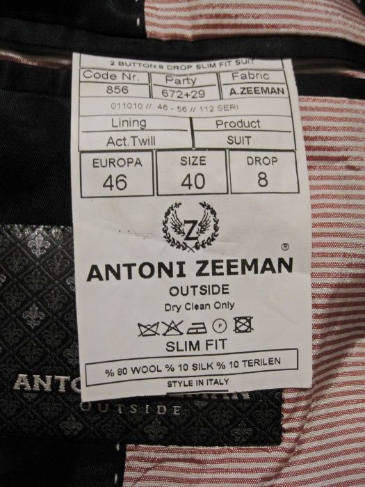 Итальянский дизайнерский пиджак (Antoni Zeeman)