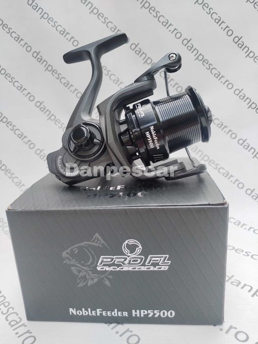 SET 2 Mulinete Feeder si Crap PRO FL NOBLE HP5500 cu tambur Long Cast