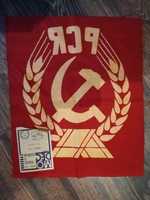 steag, drapel, stema PCR, originale, comunism, colectie, Ceausescu