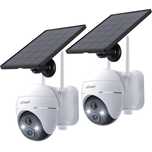 2 броя Безжична соларна 3MP WiFi охранителна камера ieGeek ZS-GX1S