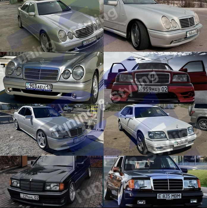 Пороги Бампер Спойлер Mercedes-Benz w201 w190 w203 w219 w124 w210 w202