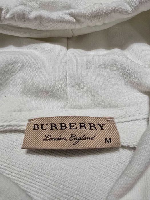 Burberry бял суитшърт с цип