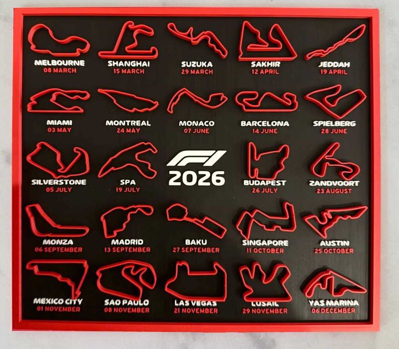 Calendar F1 2026 - Toate cursele anului