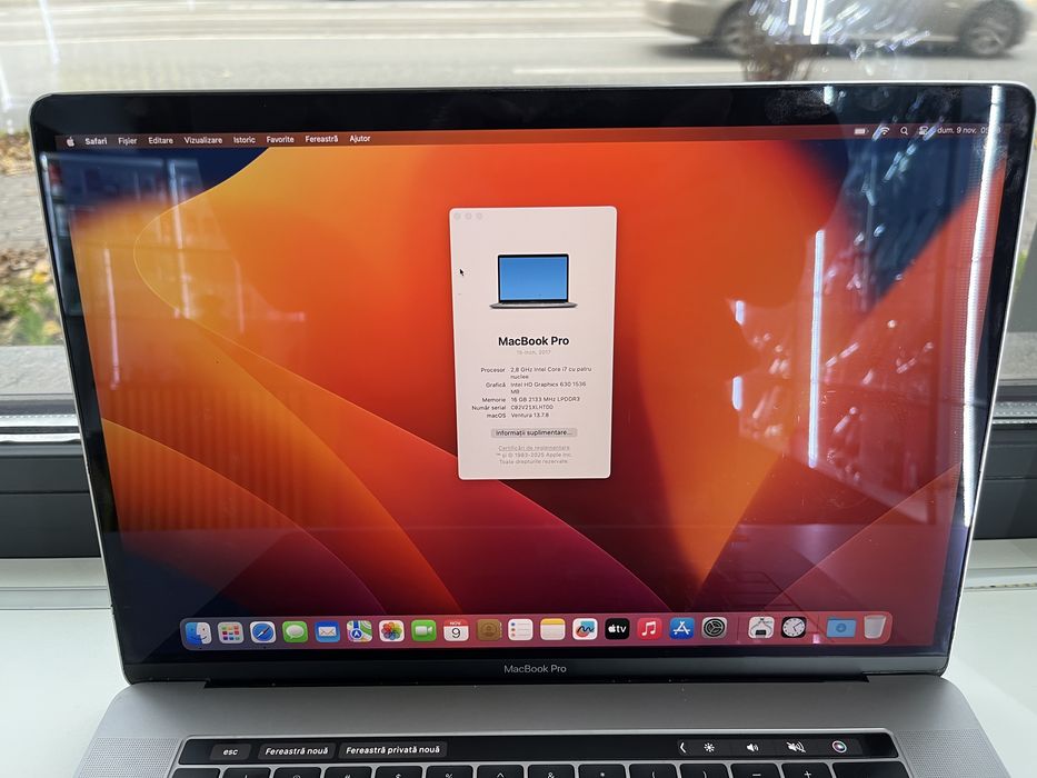 MacBook Pro 15” 2017 500GB Produs in Stare Excelenta