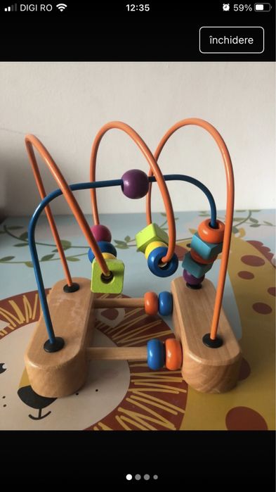 Jucarii 1-2 ani: cub sortator, robot interactiv si jucarie lemn