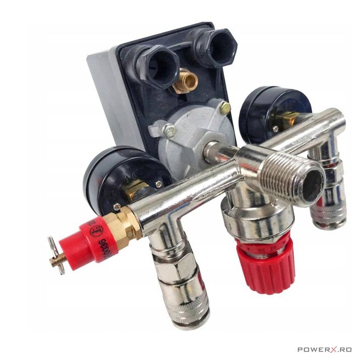Presostat complet pentru compresor monofazic, 220V, reglabil, Verke