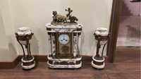 Часовой гарнитур в стиле Ампир «Колесница со львами»