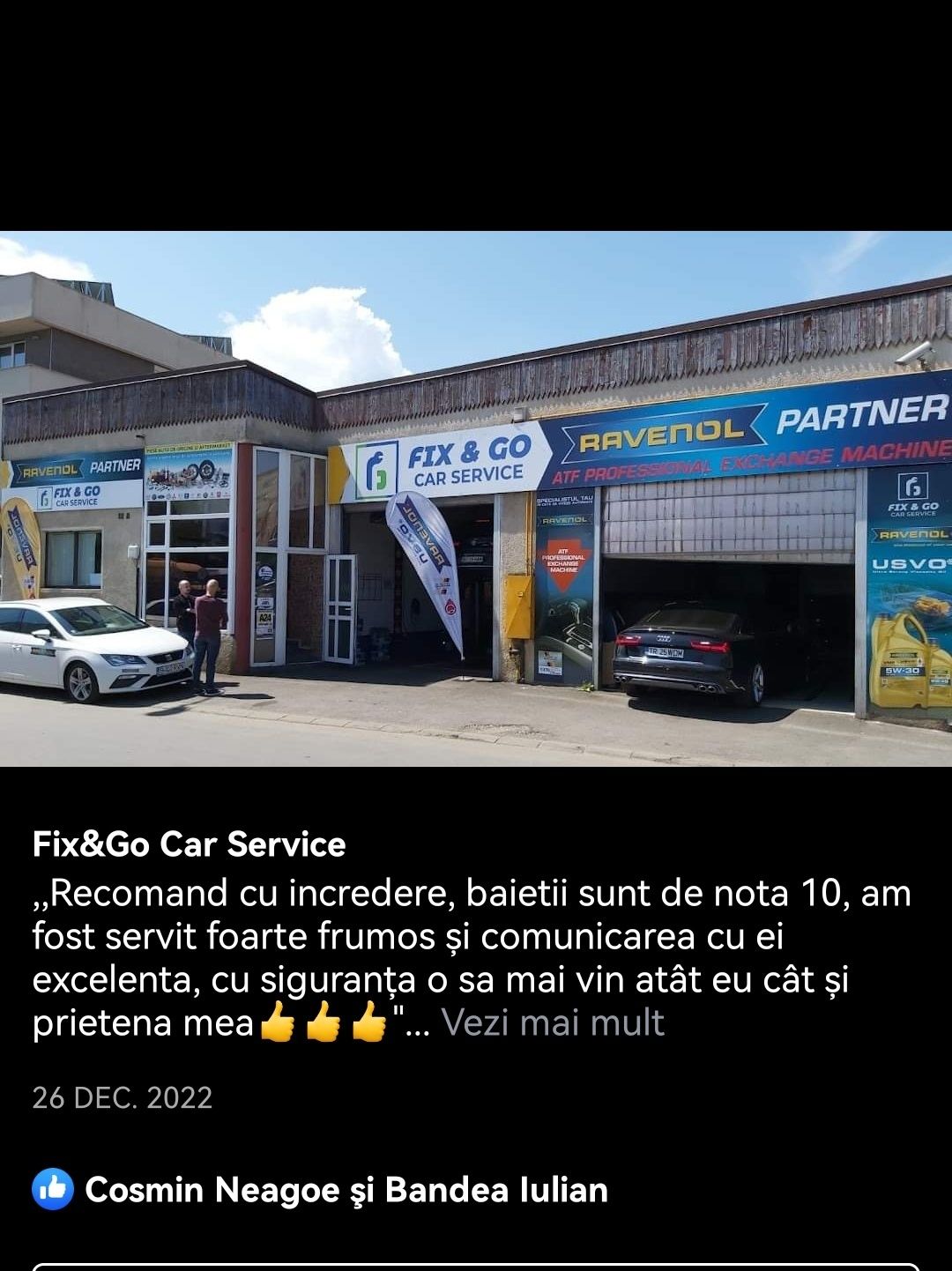 Vand afacere la cheie service auto în Brașov. Schimb cu auto sau teren