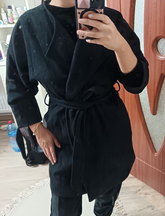 Palton negru dama