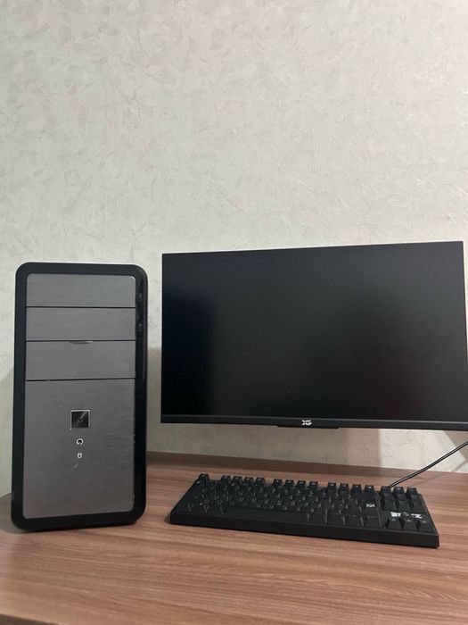 Продаётся готовый компьютерный комплект (ПК + монитор + клавиатура)