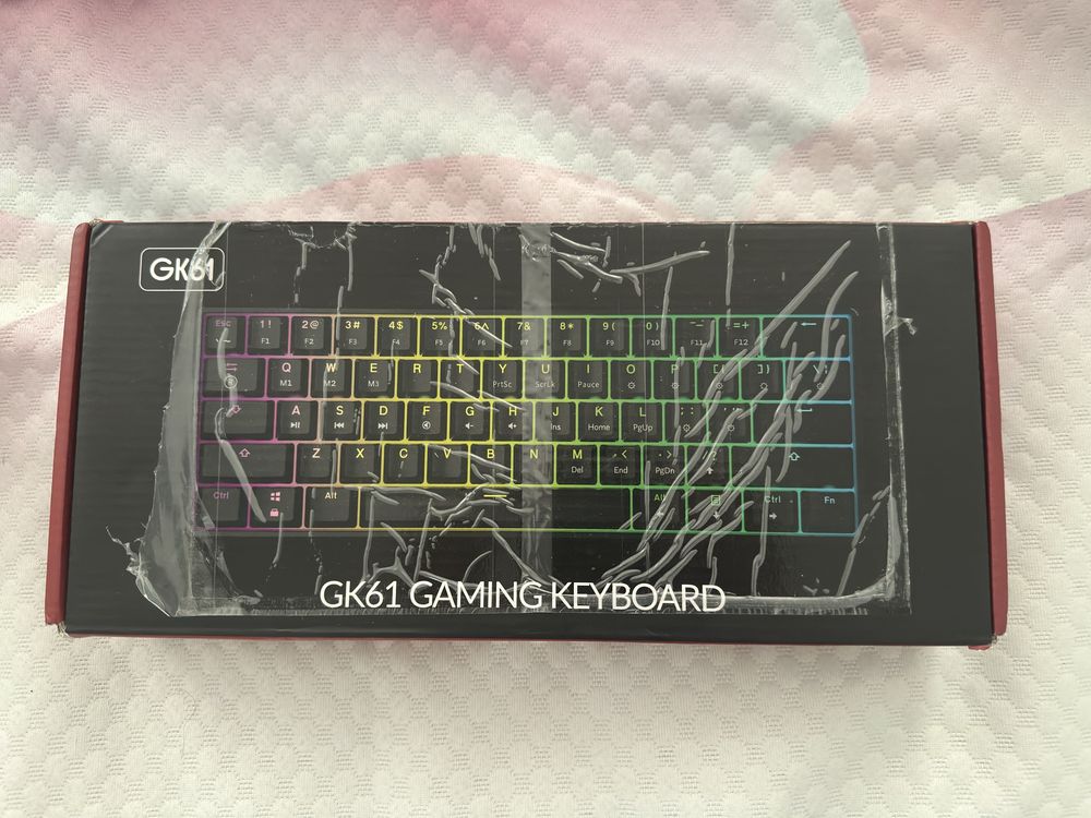 Tastatura Mecanica Gaming GK61 White RGB