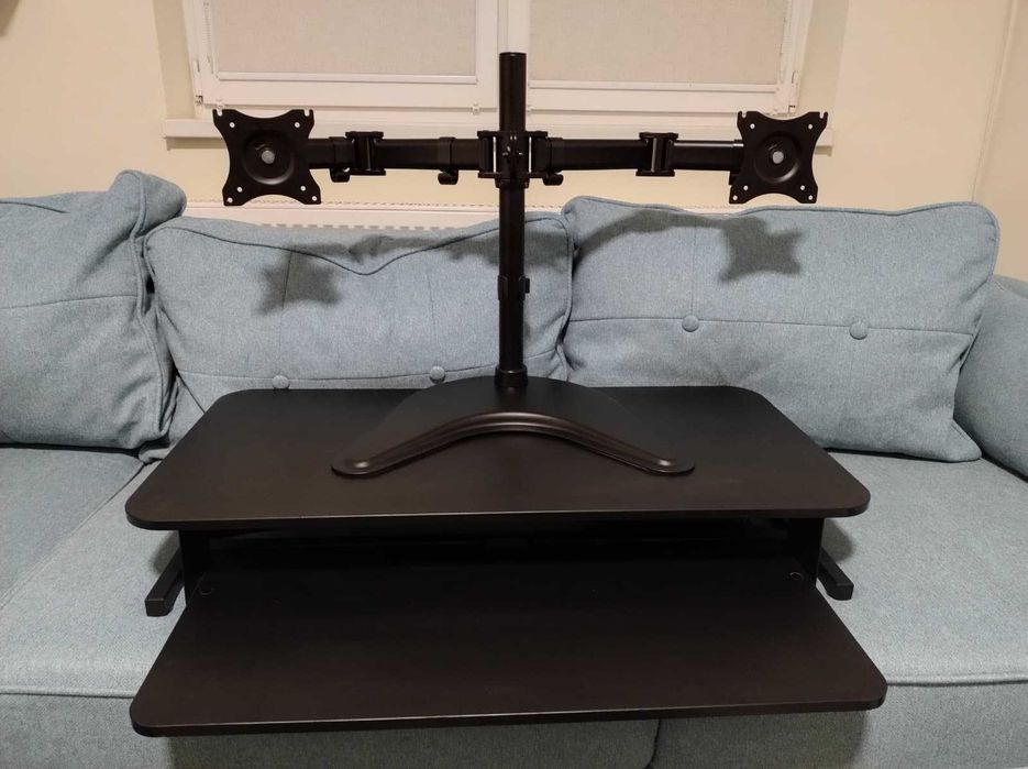 Stand desktop reglabil A+ SDL30, 800x400mm, negru